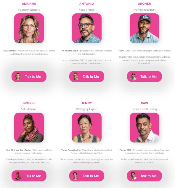 AI Agents provide expert guidance to CPG founders