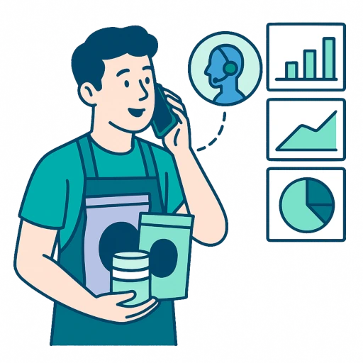 Automated metric collection via AI chat